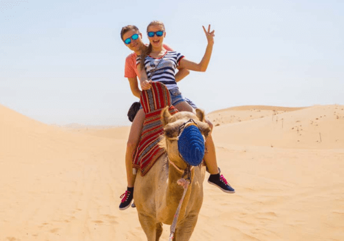 private morning desert safari in abudhabi